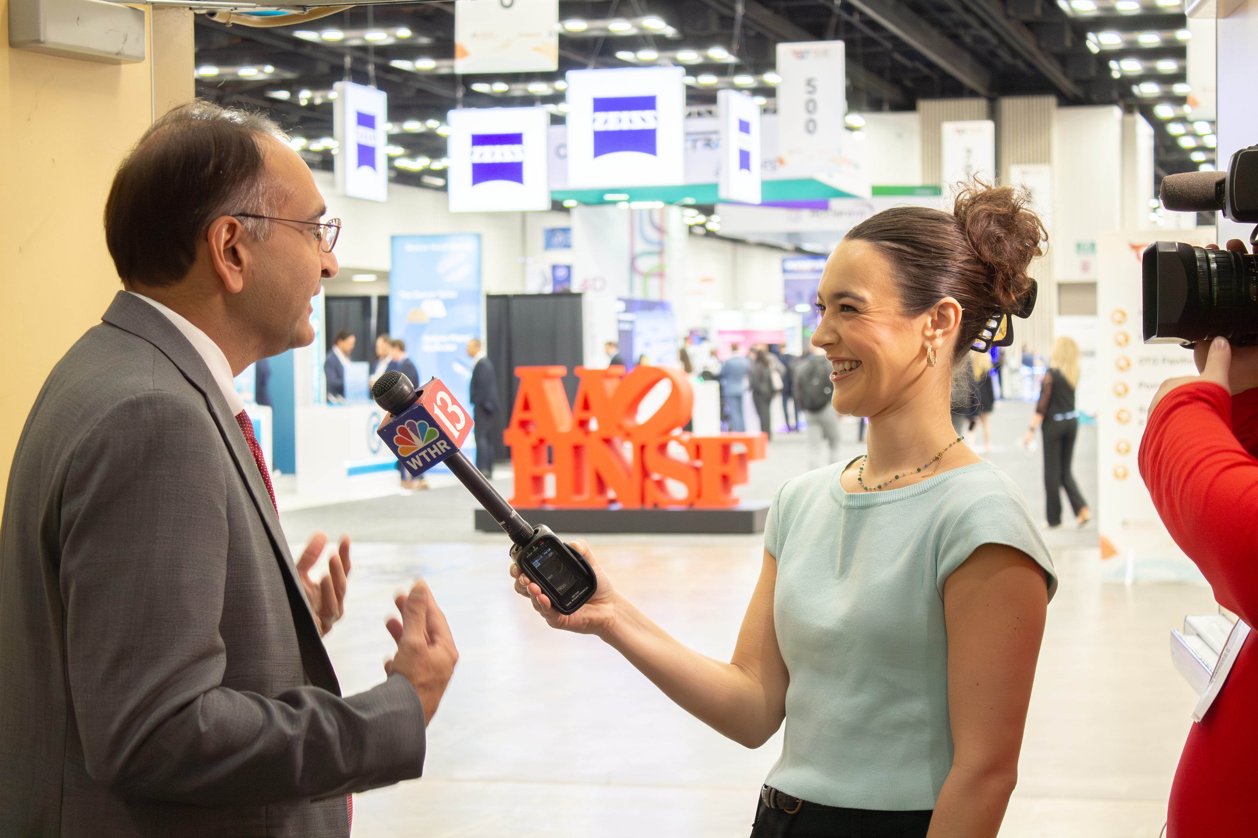 Man being interviewed