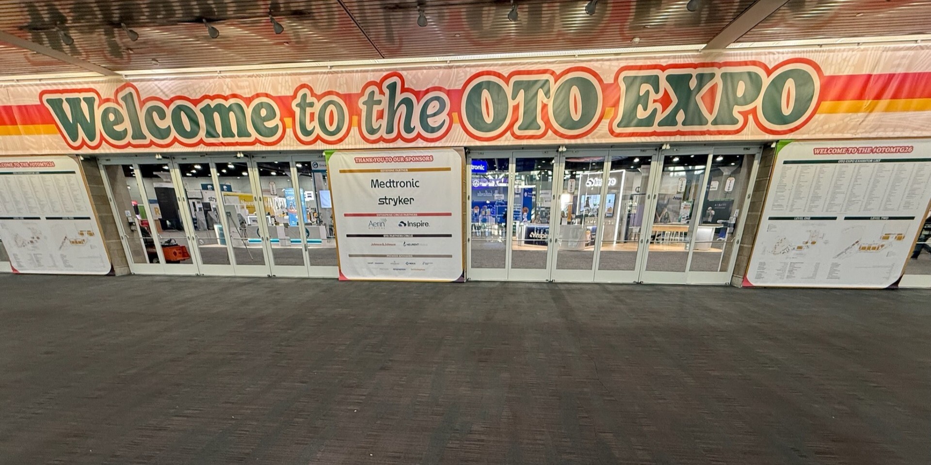 A photo of the 2026 OTO EXPO entrance. 
