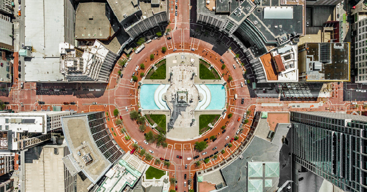 Photo of Monument Circle in Indianapolis