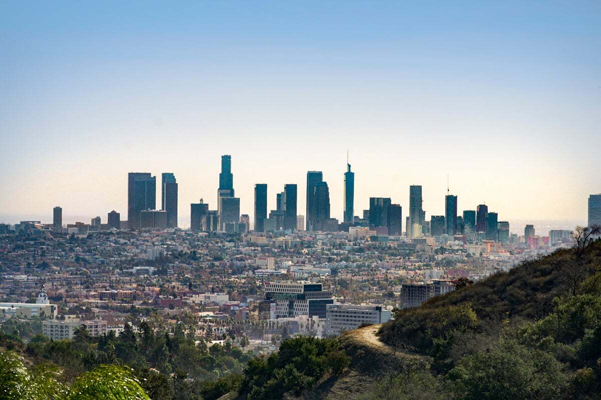 The Los Angeles Downtown Skyline. 